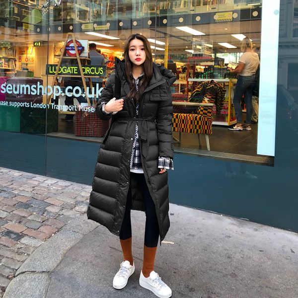 women's jacket long coat female hooded winter women parkas 90% white duck down coats fashion 2020 mujer chaqueta pph1367, Black
women's jacket long coat female hooded winter women parkas 90% white duck down coats fashion 2020 mujer chaqueta pph1367, Black