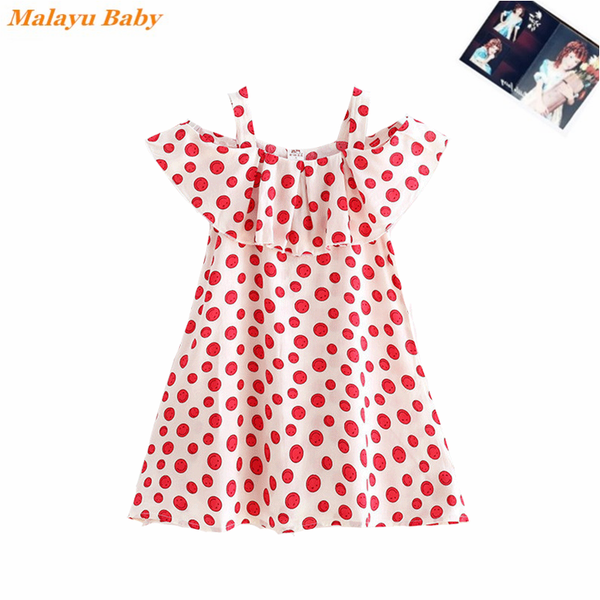 girl's dresses summer girls princess dress cotton silk lotus leaf sling polka dot print sweet girl party clothing 2-7 years kids clothe, Red;yellow
girl's dresses summer girls princess dress cotton silk lotus leaf sling polka dot print sweet girl party clothing 2-7 years kids clothe, Red;yellow