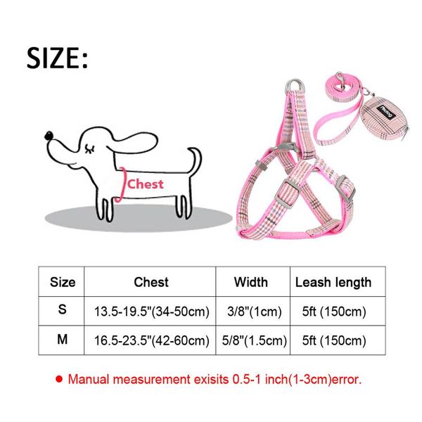 cute dog harness adjustable nylon pet puppy chihuahua harness vest dog leash set pink for small medium dogs cats pet sqcwnm
cute dog harness adjustable nylon pet puppy chihuahua harness vest dog leash set pink for small medium dogs cats pet sqcwnm
