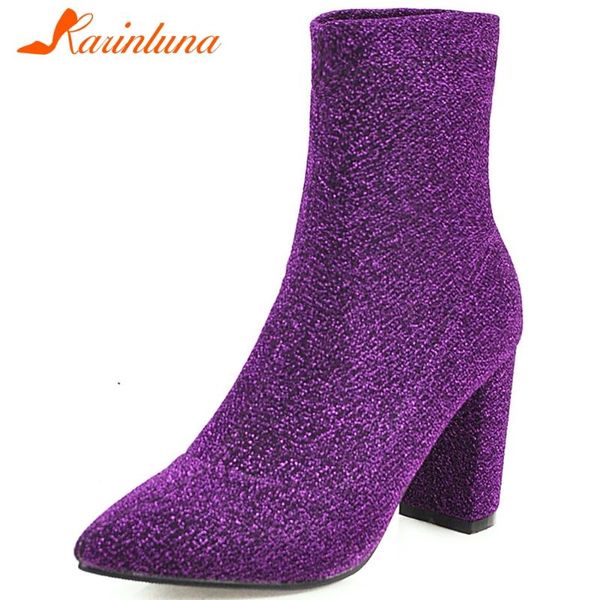 boots karin plus size 34-48 bling ins woman shoes chunky heels slip on fashion party wedding women, Black
boots karin plus size 34-48 bling ins woman shoes chunky heels slip on fashion party wedding women, Black