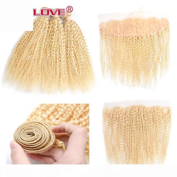 613 blonde bundles with closure peruvian kinky curly 3 bundles with 13*4 lace frontal closure 100 remy human hair weaving blonde kinky curly, Black;brown
613 blonde bundles with closure peruvian kinky curly 3 bundles with 13*4 lace frontal closure 100 remy human hair weaving blonde kinky curly, Black;brown