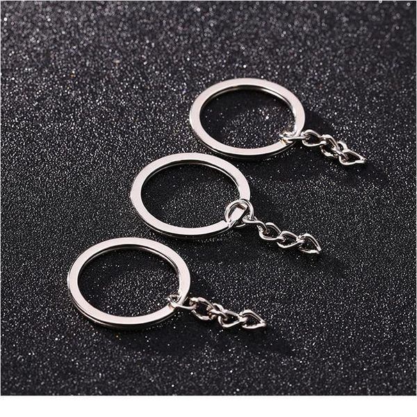 10pcs/bag metal 25mm polished silver color key ring split ring with chain rings women men keyfob diy key chains acc qylyvs
10pcs/bag metal 25mm polished silver color key ring split ring with chain rings women men keyfob diy key chains acc qylyvs