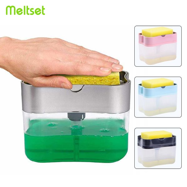 2 in1 soap pump dispenser spons holder liquid dispenser container manual handlers soap organizer kitchen cleaning tools
2 in1 soap pump dispenser spons holder liquid dispenser container manual handlers soap organizer kitchen cleaning tools