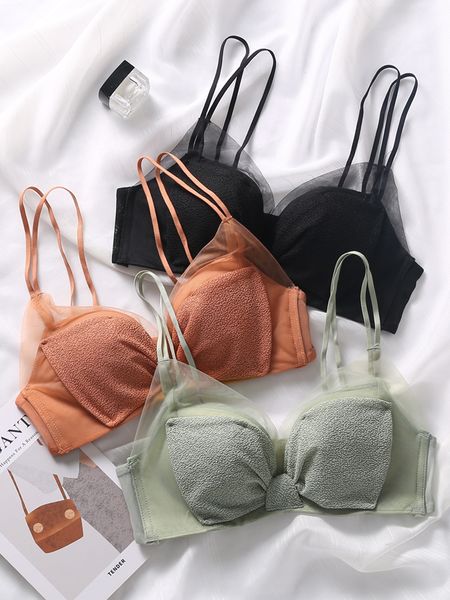 new adjustable without underwear gathered women's steel ring small chest lace back set with anti sagging bra 2021, White
new adjustable without underwear gathered women's steel ring small chest lace back set with anti sagging bra 2021, White