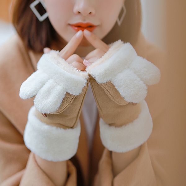 glove cotton thickened plush warm korean fashion student cartoon cute half finger girl winter
glove cotton thickened plush warm korean fashion student cartoon cute half finger girl winter