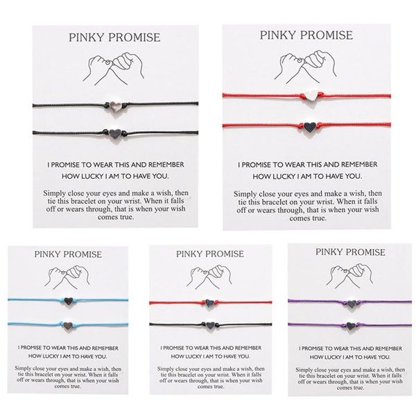 promise heart-shaped couple bracelet weaving adjustable for friends couple family women mens teen girls with card, Golden;silver
promise heart-shaped couple bracelet weaving adjustable for friends couple family women mens teen girls with card, Golden;silver