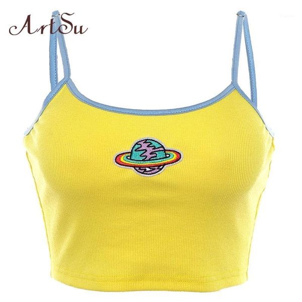 planet embroidery yellow camis sleeveless womens crop spaghetti strap knitted cami streetwear asve206591, White
planet embroidery yellow camis sleeveless womens crop spaghetti strap knitted cami streetwear asve206591, White