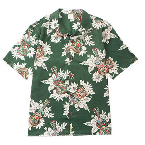 men casual short sleeve shirt summer floral loose baggy holiday shirts tee oversize streetwear kg-210, White;black
men casual short sleeve shirt summer floral loose baggy holiday shirts tee oversize streetwear kg-210, White;black