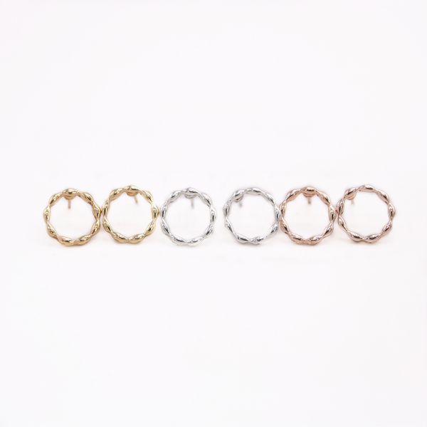 trendy new creative circle design stud earrings round style three color suitable for women, Golden;silver
trendy new creative circle design stud earrings round style three color suitable for women, Golden;silver