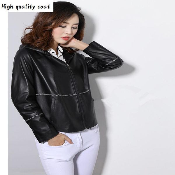 100% 2020 women spring autumn real leather jacket sheepskin coat famale moto coats biker plus size ladies clothes wqt172, Black
100% 2020 women spring autumn real leather jacket sheepskin coat famale moto coats biker plus size ladies clothes wqt172, Black