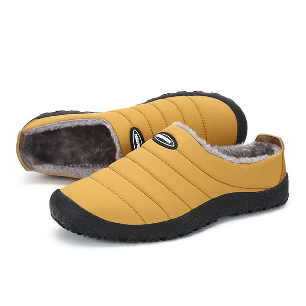 2020 2020 new waterproof proof boots men's stuffed shoes for the casual winter no slip xeiu, Black