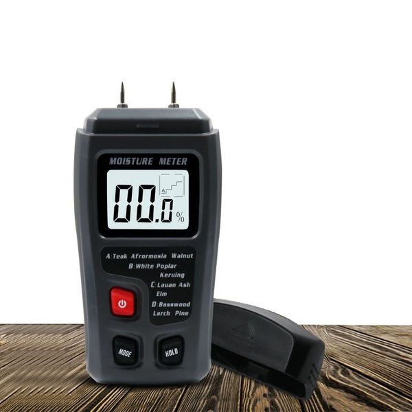 emt01 two pins digital wood moisture meter 0-99.9% wood humidity tester timber damp detector with digital large lcd display
emt01 two pins digital wood moisture meter 0-99.9% wood humidity tester timber damp detector with digital large lcd display