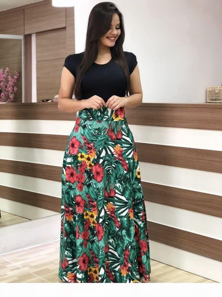 temperament commuter fashion ladies slim fit floral printed dress wave point printed party swing long dress plus size, Black;gray
temperament commuter fashion ladies slim fit floral printed dress wave point printed party swing long dress plus size, Black;gray