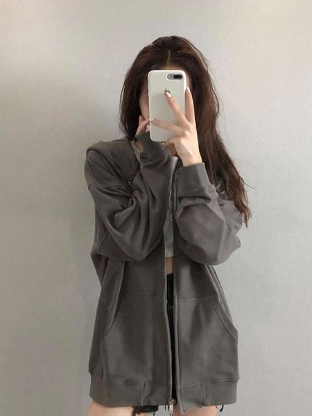 foreign hooded sweater women's loose wear 2020 new autumn / winter versatile korean casual port style cardigan coat, Black
foreign hooded sweater women's loose wear 2020 new autumn / winter versatile korean casual port style cardigan coat, Black