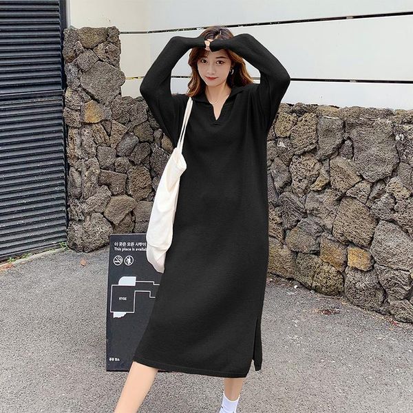 casual dresses elegant women knitting dress collar loose lazy style base clothing long over-the-knee sweater maxi, Black;gray
casual dresses elegant women knitting dress collar loose lazy style base clothing long over-the-knee sweater maxi, Black;gray