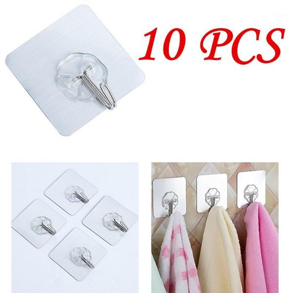 hooks & rails 10pcs adhesive wall mounted reusable duty sticky for kitchen and bathroom storage 6cm*6cm useful l*51
hooks & rails 10pcs adhesive wall mounted reusable duty sticky for kitchen and bathroom storage 6cm*6cm useful l*51