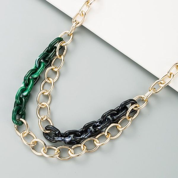 chokers fashion trendy layers acrylic gold chains linked necklace for women female party wedding clavicle modern jewelry collar, Golden;silver
chokers fashion trendy layers acrylic gold chains linked necklace for women female party wedding clavicle modern jewelry collar, Golden;silver