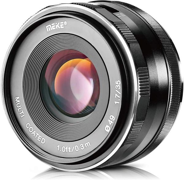 meike 35mm f1.7 large aperture manual prime fixed lens aps-c micro single lens for canon nikon sony fuji m4/3
meike 35mm f1.7 large aperture manual prime fixed lens aps-c micro single lens for canon nikon sony fuji m4/3
