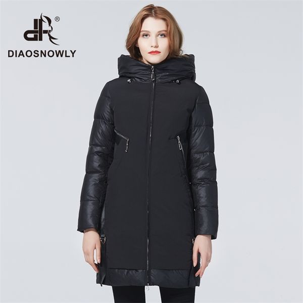 diaosnowly new winter thick jacket for women fashionable coats female parka long warm clothes woman 201217, Black
diaosnowly new winter thick jacket for women fashionable coats female parka long warm clothes woman 201217, Black