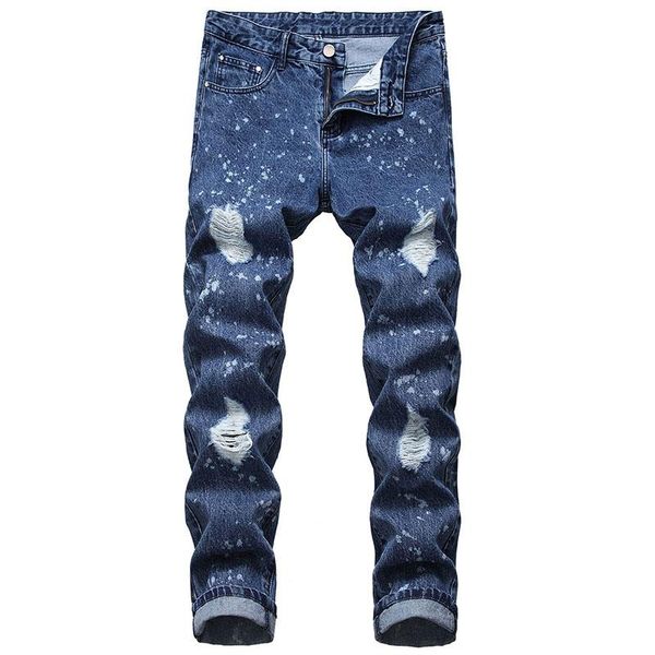 new arrival men's jeans spring autumn fashion casual hombre cotton denim pants white dot cowboy trousers, Blue
new arrival men's jeans spring autumn fashion casual hombre cotton denim pants white dot cowboy trousers, Blue