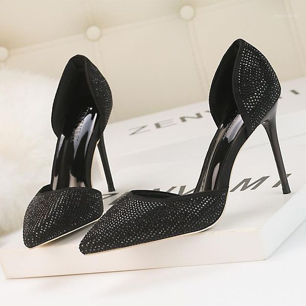 dress shoes 10cm pumps fashion elegant high with shallow mouth pointed sparkling rhinestone hollow heel women's shoes1, Black
dress shoes 10cm pumps fashion elegant high with shallow mouth pointed sparkling rhinestone hollow heel women's shoes1, Black