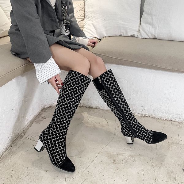 women's 2021 long boots at the knee-boots of natural sheep's crystal suede europe and america 0vxt, Black
women's 2021 long boots at the knee-boots of natural sheep's crystal suede europe and america 0vxt, Black