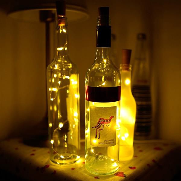 2m 20 led mini bottle ser lamp string bar decoration holiday string lights warm white high-quality material led strings earth yellow
2m 20 led mini bottle ser lamp string bar decoration holiday string lights warm white high-quality material led strings earth yellow
