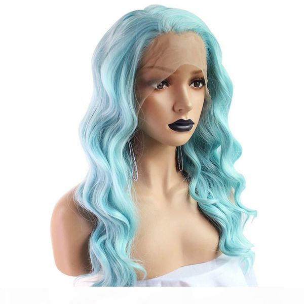 high temperature fiber water wave hair blue color part full hair long synthetic lace front wigs for women cosplay, Black
high temperature fiber water wave hair blue color part full hair long synthetic lace front wigs for women cosplay, Black
