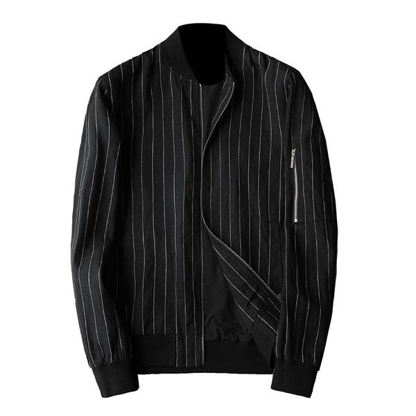 men's jackets striped jacket men spring autumn hight quality thin fashion casual black coat mens and coats outwear clothing, Black;brown
men's jackets striped jacket men spring autumn hight quality thin fashion casual black coat mens and coats outwear clothing, Black;brown