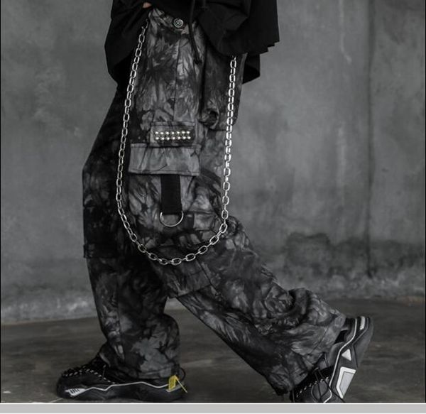 dark tie-dye harajuku streetwear hip hop men trousers tactical pants man dark tie dye chain jogger functional cargo pants 2020, Black
dark tie-dye harajuku streetwear hip hop men trousers tactical pants man dark tie dye chain jogger functional cargo pants 2020, Black