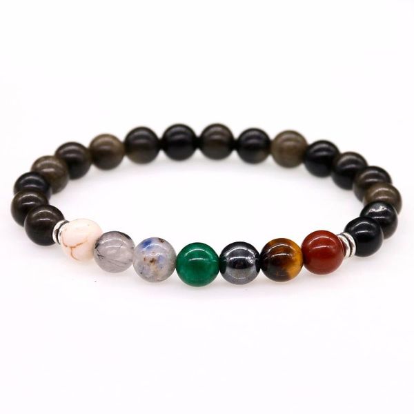 beaded, strands muticolor rainbow color mens bracelets black obsidian 7 chakra healing balance beads reiki prayer yoga bracelet for women
beaded, strands muticolor rainbow color mens bracelets black obsidian 7 chakra healing balance beads reiki prayer yoga bracelet for women