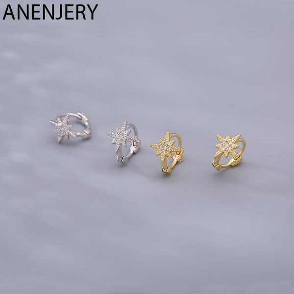 anenjery 925 sterling silver eight star hoop earrings for women cz gold silver ear buckle jewelry gifts s-e1390, Golden;silver
anenjery 925 sterling silver eight star hoop earrings for women cz gold silver ear buckle jewelry gifts s-e1390, Golden;silver