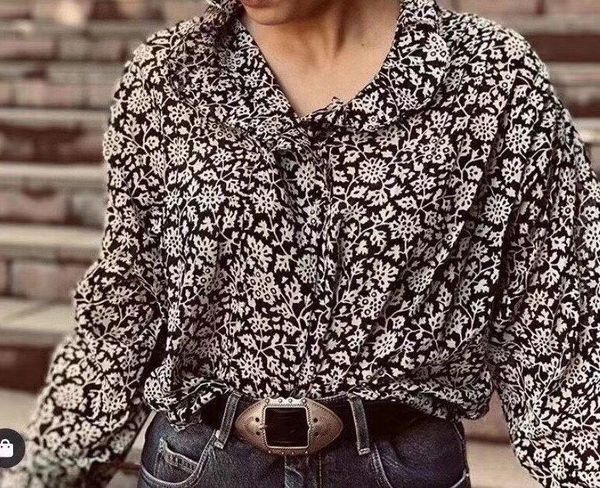 women's blouses & shirts women 2021 autumn and winter retro romantic cotton printed stand-up collar ruffled long-sleeved lightweight bl, White
women's blouses & shirts women 2021 autumn and winter retro romantic cotton printed stand-up collar ruffled long-sleeved lightweight bl, White