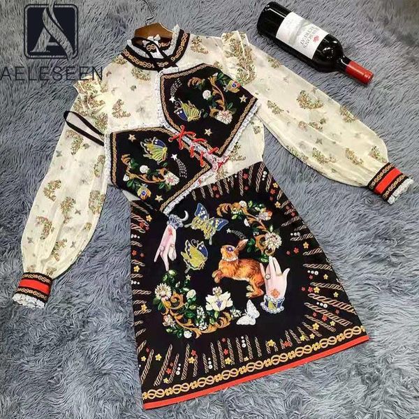 aeleseen runway designer women dress long sleeve spring new arrival animal flower print beading ruffles 2 pieces bow dress, Black;gray
aeleseen runway designer women dress long sleeve spring new arrival animal flower print beading ruffles 2 pieces bow dress, Black;gray