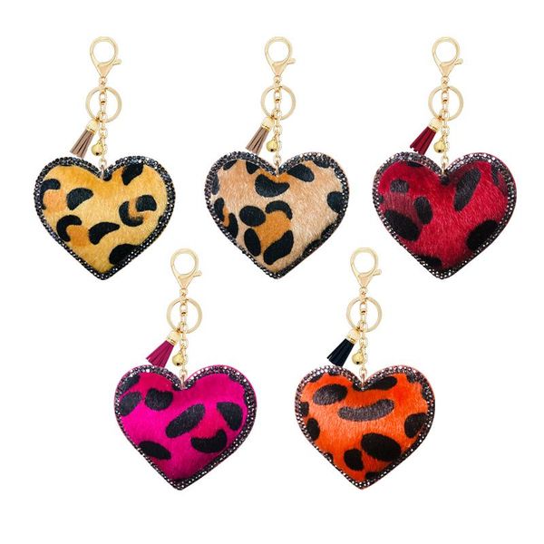 keychains korean cashmere leopard love heart rhinestone small gift key ring pendant bell tassel accessories car bag, Silver
keychains korean cashmere leopard love heart rhinestone small gift key ring pendant bell tassel accessories car bag, Silver