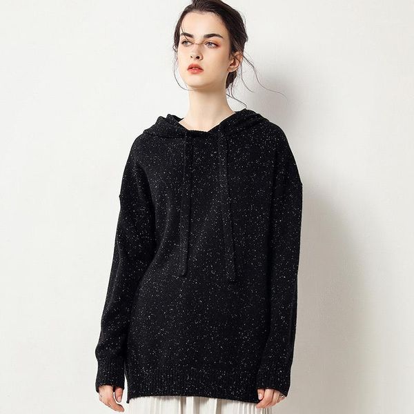 2020 new fashion 100% pure cashmere hooded cashmere sweater medium long loose sweater1, White;black
2020 new fashion 100% pure cashmere hooded cashmere sweater medium long loose sweater1, White;black