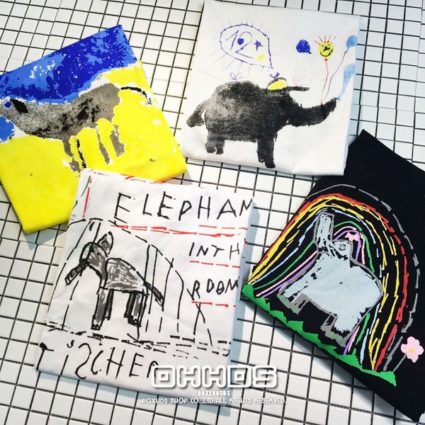 2020 elephant of new cotton pure rainbow abstract paint tree graffiti t loose shirts lovers with short sleeves 11kz, White
2020 elephant of new cotton pure rainbow abstract paint tree graffiti t loose shirts lovers with short sleeves 11kz, White