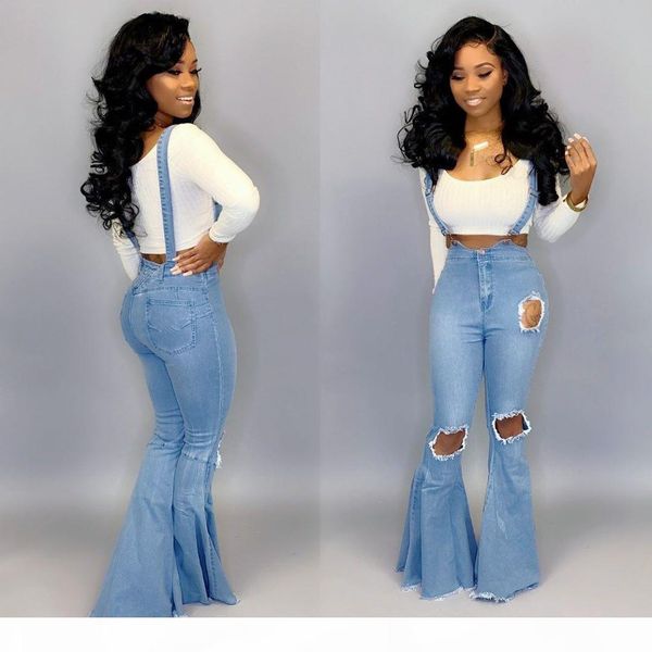 2019 hisimple new good quality fashion denim blue flare pants casual suspender trousers hole women body-con boot-cut pant
2019 hisimple new good quality fashion denim blue flare pants casual suspender trousers hole women body-con boot-cut pant
