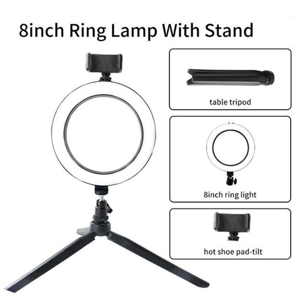 flash heads 8" led selfie ring light with stand desktripod 20cm usb pograpgic lighting lamp vlogging live studio accessories1
flash heads 8" led selfie ring light with stand desktripod 20cm usb pograpgic lighting lamp vlogging live studio accessories1