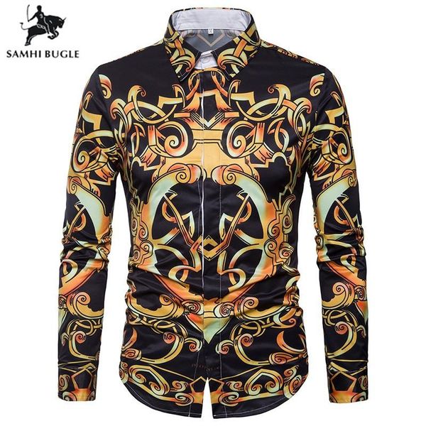 long sleeve shirt men fashion hawaiian shirt european and american royal turn-down collar slim fit for mens clothing, White;black
long sleeve shirt men fashion hawaiian shirt european and american royal turn-down collar slim fit for mens clothing, White;black