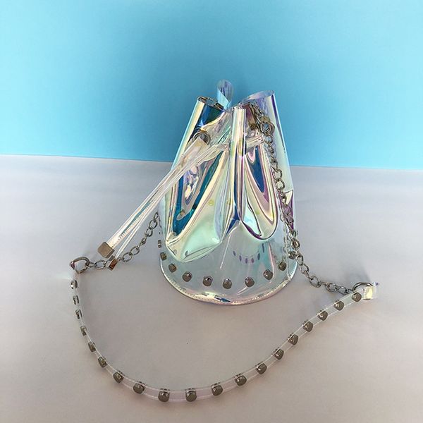 fashion women clear transparent drawstring bag mini small shoulder crossbody bags female pvc holographic laser handbags, Black;red
fashion women clear transparent drawstring bag mini small shoulder crossbody bags female pvc holographic laser handbags, Black;red