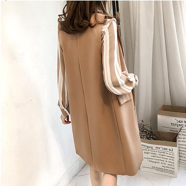 women's vests suit vest spring and autumn mid-length loose jacket waistcoat early students were thin 2021 clothing, Black;white 
women's vests suit vest spring and autumn mid-length loose jacket waistcoat early students were thin 2021 clothing, Black;white