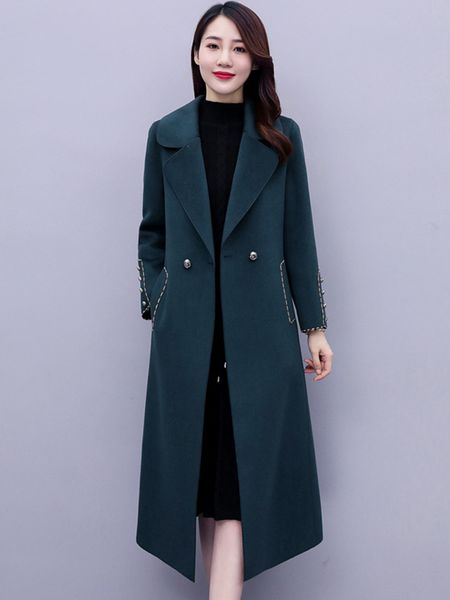 pure wool double-sided overcoat women's winter 2020 new korean waist closing style suit collar blue woolen coat, Black
pure wool double-sided overcoat women's winter 2020 new korean waist closing style suit collar blue woolen coat, Black