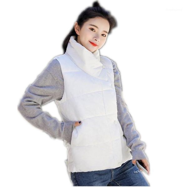 plus size 3xl 2020 new fashion autumn winter women short vest female stand-collar down cotton vest button warm waistcoat cq23431, Black;white
plus size 3xl 2020 new fashion autumn winter women short vest female stand-collar down cotton vest button warm waistcoat cq23431, Black;white