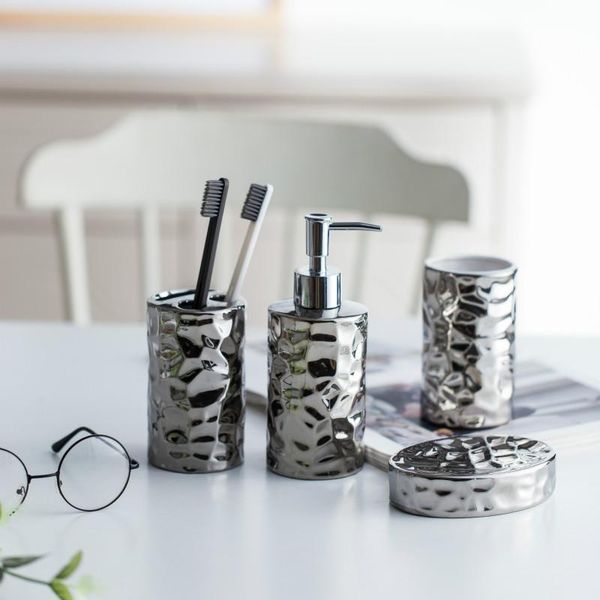 bath accessory set european style ceramic bathroom silver plated washroom accessories wash cups toothbrush holder soap dish dispenser
bath accessory set european style ceramic bathroom silver plated washroom accessories wash cups toothbrush holder soap dish dispenser