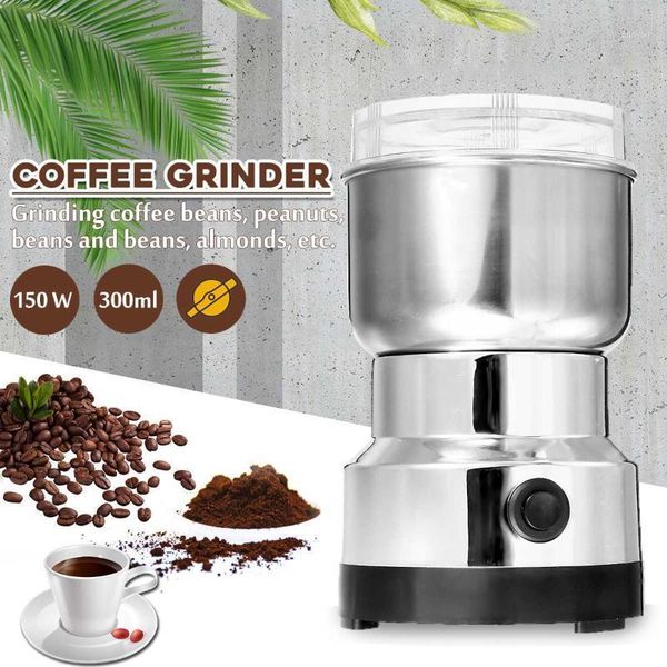 electric coffee grinders bean grinder 300ml blenders for home kitchen office stainless steel 150w 220v portable use1
electric coffee grinders bean grinder 300ml blenders for home kitchen office stainless steel 150w 220v portable use1