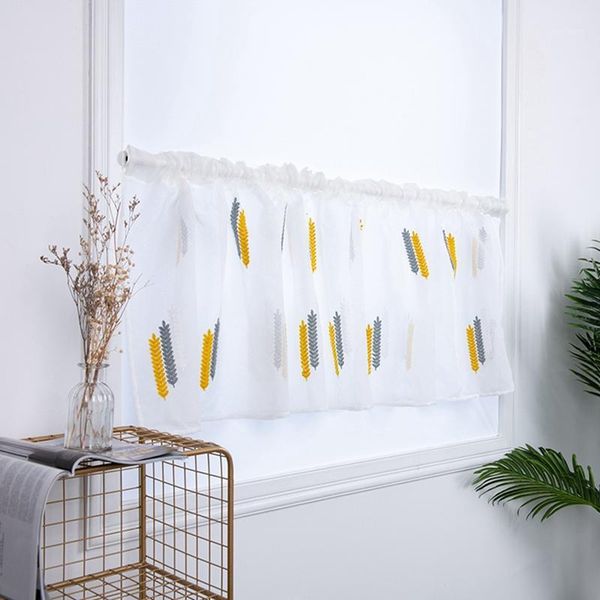 150*50cm embroidered wheat spike semi tier curtain short rod pocket curtain for kitchen bathroom living room 20201
150*50cm embroidered wheat spike semi tier curtain short rod pocket curtain for kitchen bathroom living room 20201