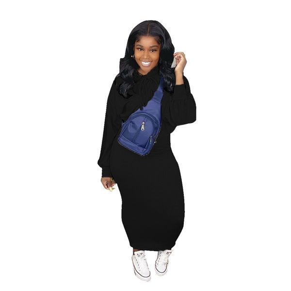 women 2 piece dress long sleeve solid color hoodies dresses suits fashion casual women clothes, White
women 2 piece dress long sleeve solid color hoodies dresses suits fashion casual women clothes, White