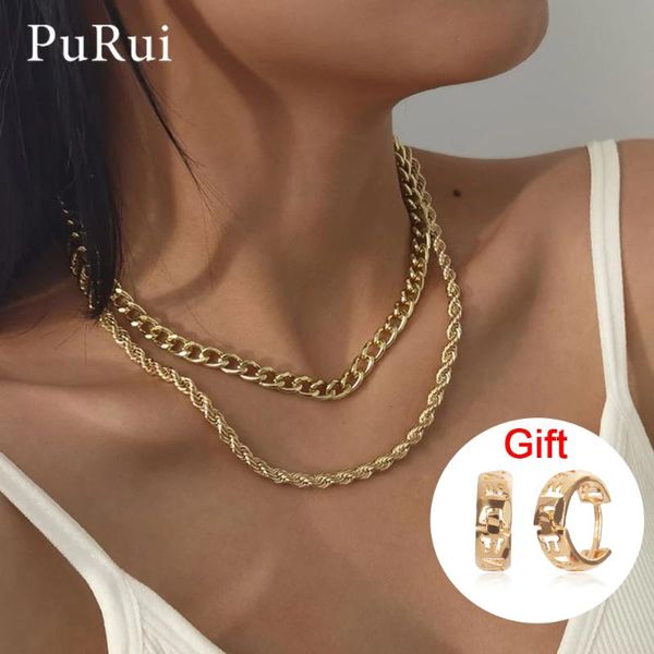 2021 punk metal multi layer chian choker necklace for women men goth fashion night club jewelry chocker collier twisted chians, Silver
2021 punk metal multi layer chian choker necklace for women men goth fashion night club jewelry chocker collier twisted chians, Silver
