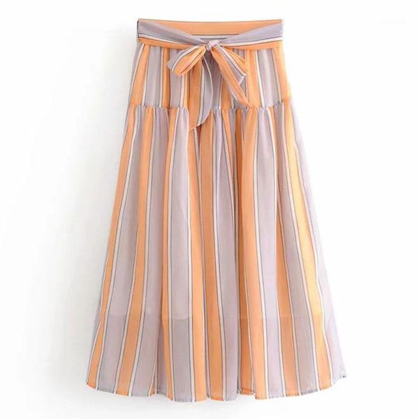 2020 new striped pleated skirt chiffon a-shaped skirt high waist midi orange striped color office wear1, Black
2020 new striped pleated skirt chiffon a-shaped skirt high waist midi orange striped color office wear1, Black